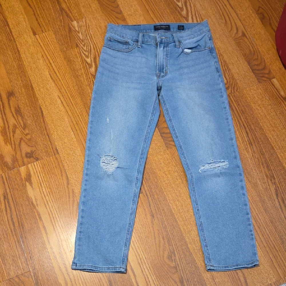 Lucky Brand Blue Skinny Jeans Distressed Denim